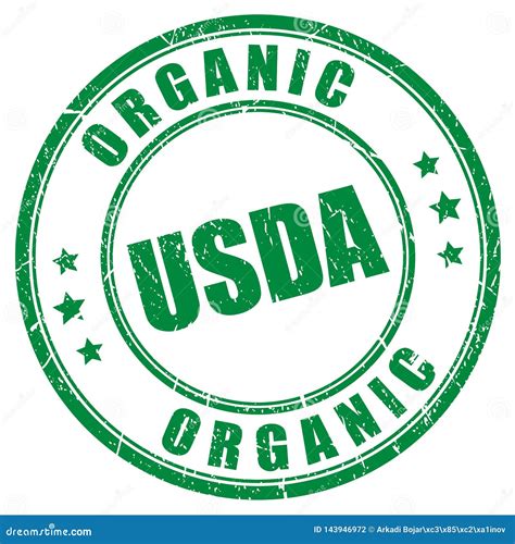 USDA Organic Sign. Eco Label In Flat Style. Natural, Eco, Bio, Food ...