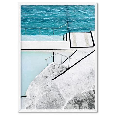 Bondi Icebergs Pool VI - Art Print by Print and Proper | Style Sourcebook