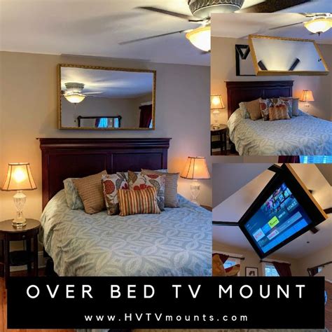 Over the bed extended TV mount and picture frame with a mirror | Home, Easy home decor, Mounted tv