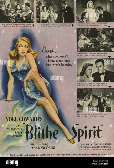 1940s USA Blithe Spirit Film Poster Stock Photo - Alamy