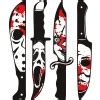 Horror movie characters in knives Bloody svg, Halloween svg