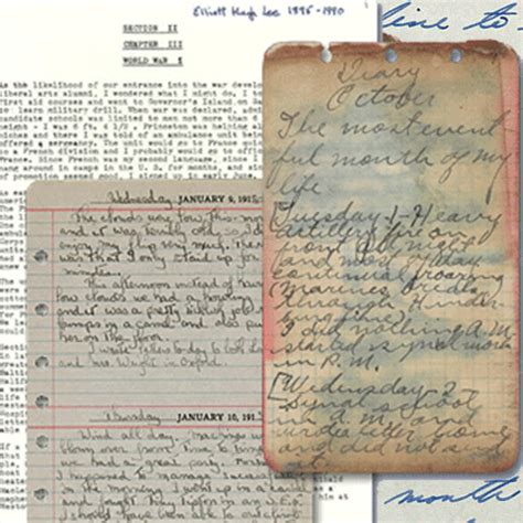 World War I: Diaries and Memoirs | World War I Remembered: 100 Years ...