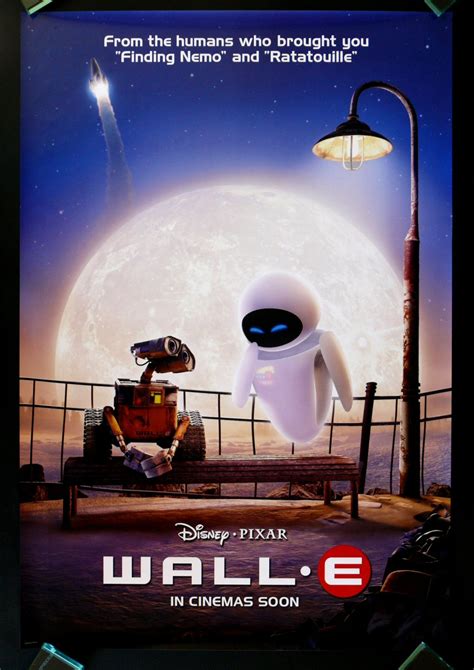 WALL E * CineMasterpieces 1SH ORIGINAL MOVIE POSTER 2008 DISNEY PIXAR ...