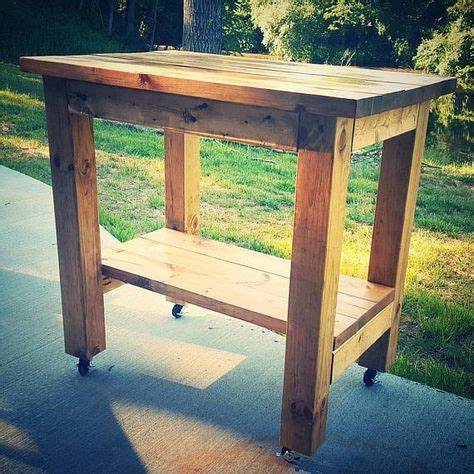Wooden Kitchen Island Cart or Staionary Rustic HGTV | Reclaimed wood kitchen island, Reclaimed ...