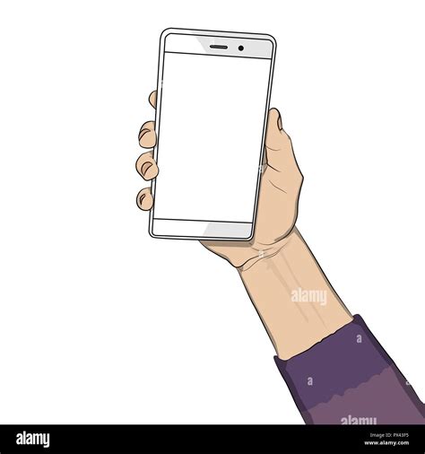 Hand Holding Phone Drawing Back - View 25 Hand Holding Phone Reference ...