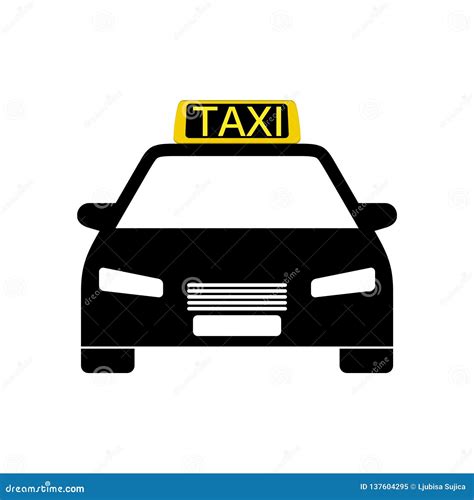 Taxi Icon or Logo, Car Icon Stock Vector - Illustration of signs, disco ...