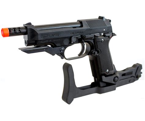 ANM CUSTOMS KWA Full Metal M93R II GBB Airsoft Pistol w/ Folding Stock | AirsoftNMore.com