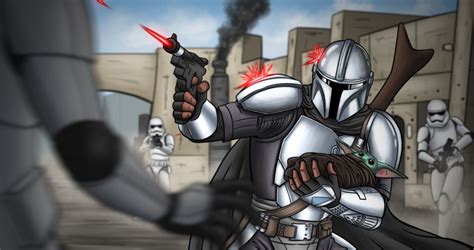 Star Wars: 10 Pieces Of The Mandalorian Fan Art That Are Definitely The Way