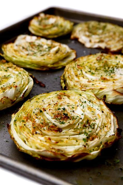 Roasted Cabbage Steaks - The Hidden Veggies