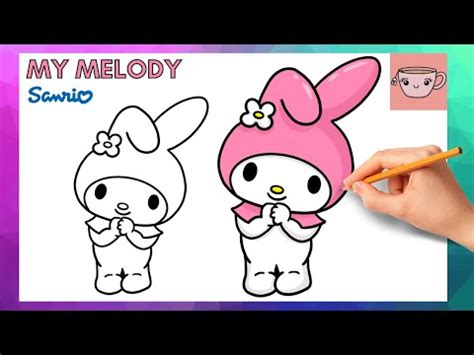 How To Draw My Melody | Sanrio | Cute Easy Step By Step Drawing Tutorial