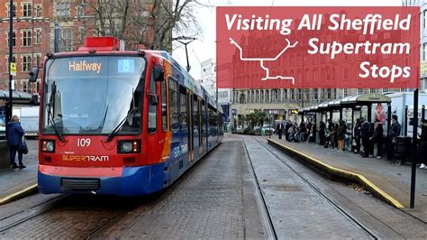 Visiting All Sheffield Supertram Stops - YouTube