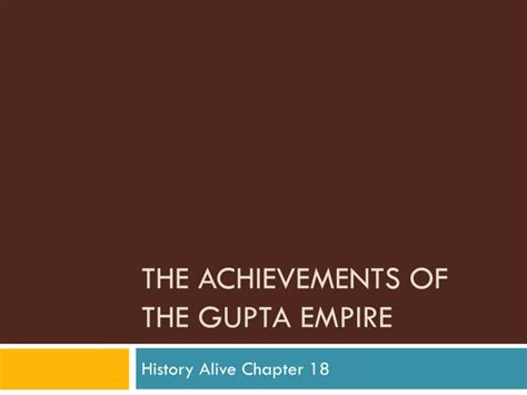 PPT - The Achievements of the Gupta Empire PowerPoint Presentation, free download - ID:1727634