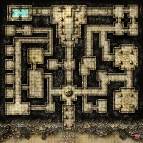 Desert Dungeon Grid by Zatnikotel on DeviantArt | Dungeon maps, Dnd ...