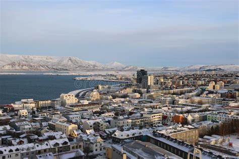 Reykjavik in a Frosty Winter Day Editorial Image - Image of modern ...