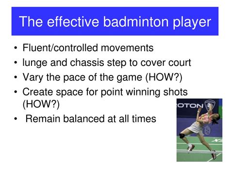 PPT - Badminton Skills and Techniques PowerPoint Presentation, free ...