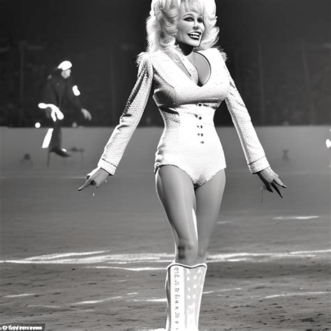 Dolly Parton in the 1969 Super Bowl Halftime Show · Creative Fabrica