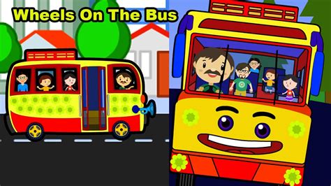 Wheels On The Bus Song | Bus Rhymes | Nursery Rhymes | Slate Kids Rhymes - YouTube