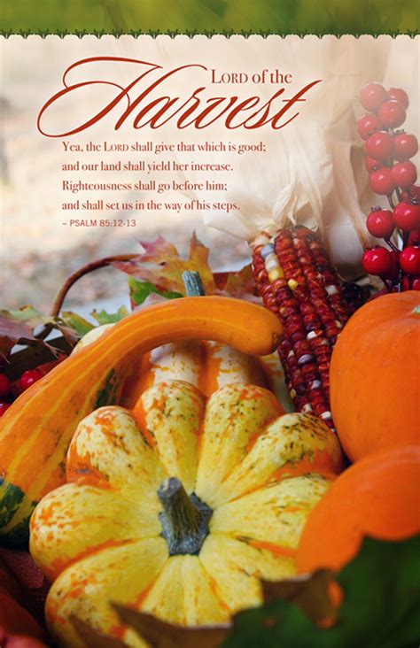 Lord of the Harvest Thanksgiving Bulletin - Letter Size | Bulletins | Church Partner