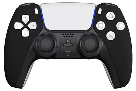 TCP Matte Black PS5 Controller with Black White Buttons, Touchpad and ...