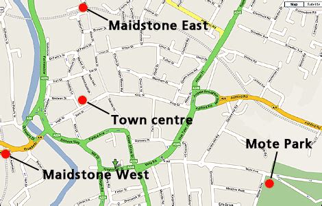 Maidstone Map - United Kingdom