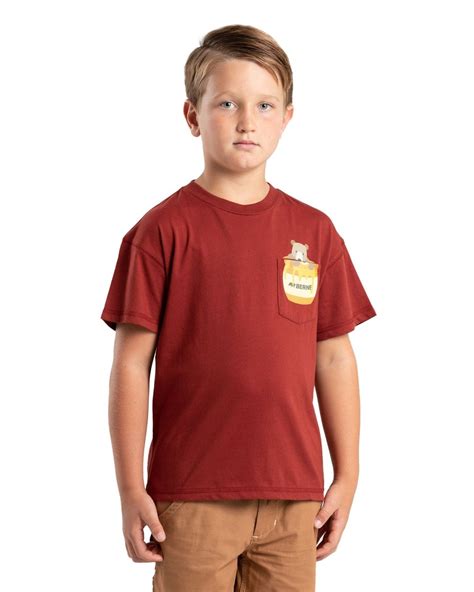 Youth Honey Bear Pocket T-Shirt