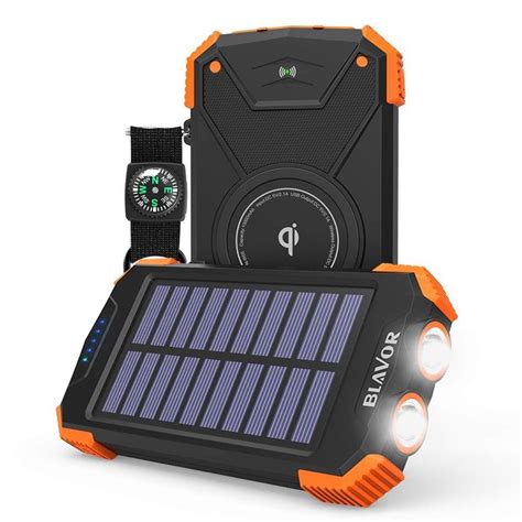 Wireless Solar Power Bank with Flashlight and Compass | Viral Gads ...