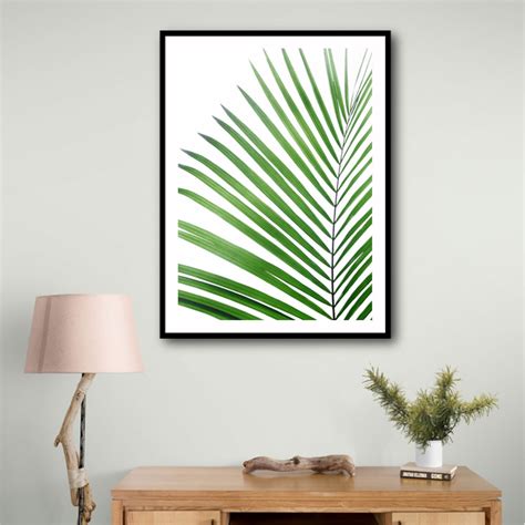 Green Palm Leaf Wall Art