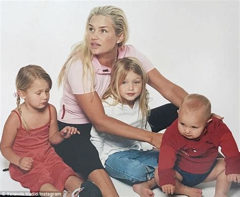 Yolanda Hadid posts throwback snap of herself with her 3 children on Instagram | Daily Mail Online