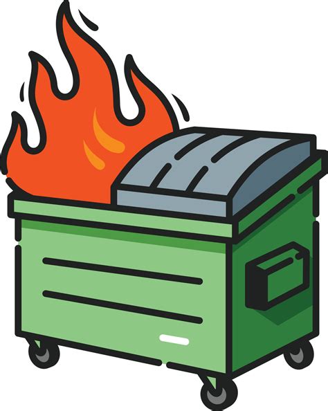 Dumpster Fire Filled Outline Icon 6221633 Vector Art at Vecteezy