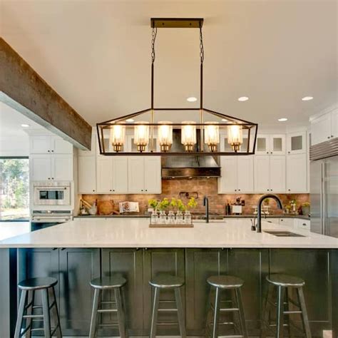 Reviews for Magic Home 6-Light Farmhouse Kitchen Island Lighting Modern ...