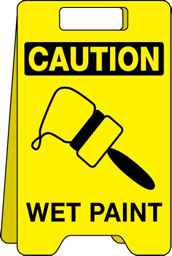 Caution Wet Paint Sign - ClipArt Best