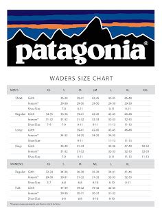 RMP - Rocky Mountain Patagonia: Wader Sizing Chart