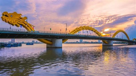 This is the Dragon Bridge, Da Nang, Vietnam (at night it literally breathes fire ...