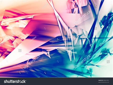 Beautiful Abstract Broken Glass Design Background Stock Illustration 90691051