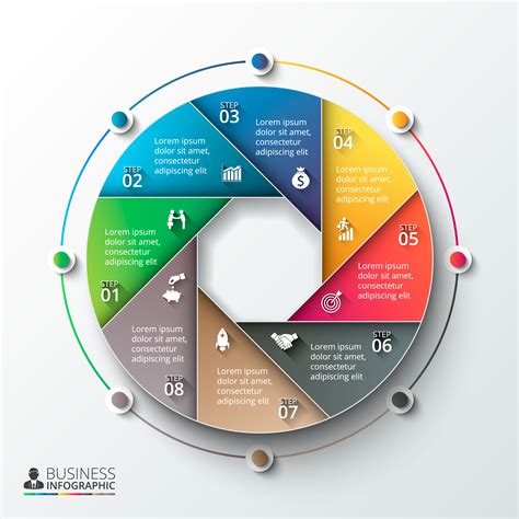 Circular Colorful Business Infographic - Download Free Vectors, Clipart Graphics & Vector Art