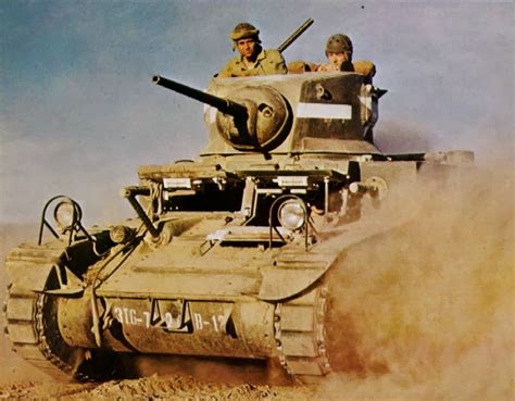 World War II in Color: M3 Stuart Light Tank in North Africa