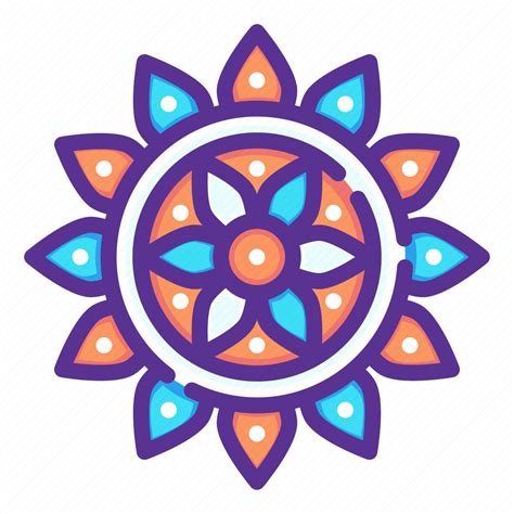 Celebrate, decorate, decoration, diwali, hindu, holi, rangoli icon - Download on Iconfinder