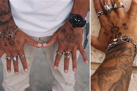 Lewis Hamilton posts cryptic message about his hands and hints at what tattoos mean after ...