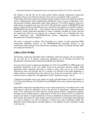 SBVRLDNACOMP:AN EFFECTIVE DNA SEQUENCE COMPRESSION ALGORITHM | PDF