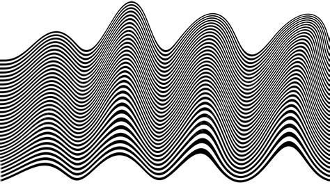 Ripple 3d Optical Illusion Horizontal Floating Lines, Ripple, Optical Illusion, Black And White ...