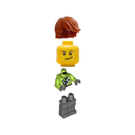 LEGO Monster Truck Driver, Lime Vest Outfit Minifigure | Brick Owl ...