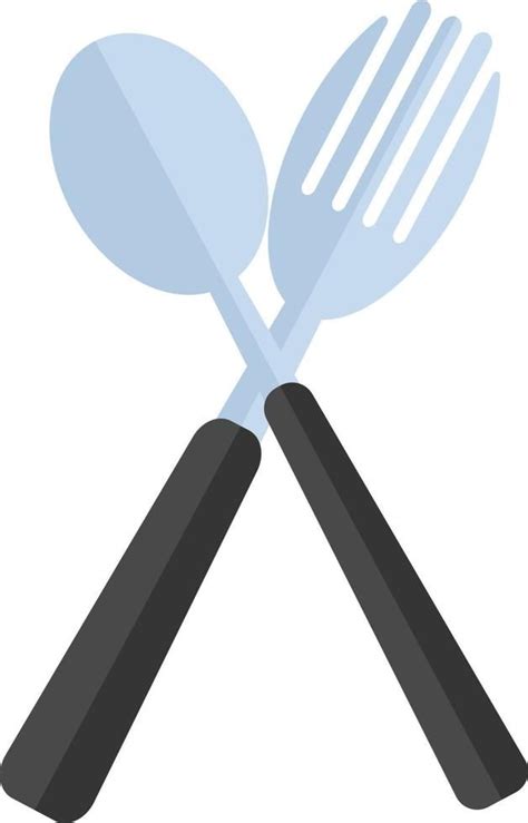 Download Spoon and fork ,illustration, vector on white background. for ...