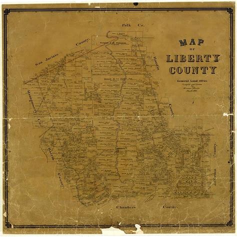 Map of Liberty County Texas – Legacy of Texas