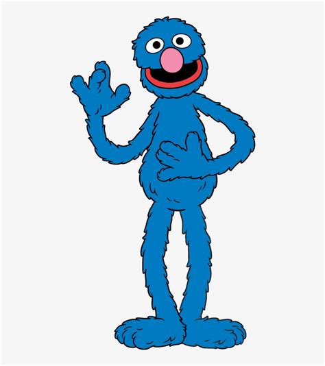 Clipart Transparent Grover - Grover Sesame Street Cartoon - 477x843 PNG Download - PNGkit