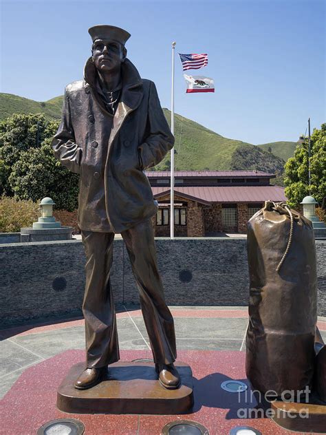 The Lone Sailor Memorial At The San Francisco Golden Gate Bridge DSC6152 Photograph by San ...