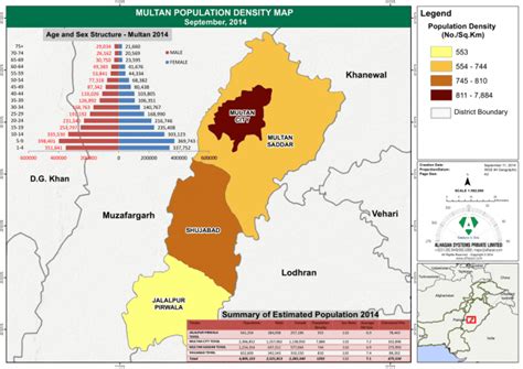 Pakistan Population Density Map