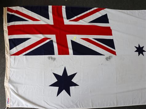 Lot - ROYAL AUSTRALIAN NAVY WHITE ENSIGN (FLAG) - LARGE