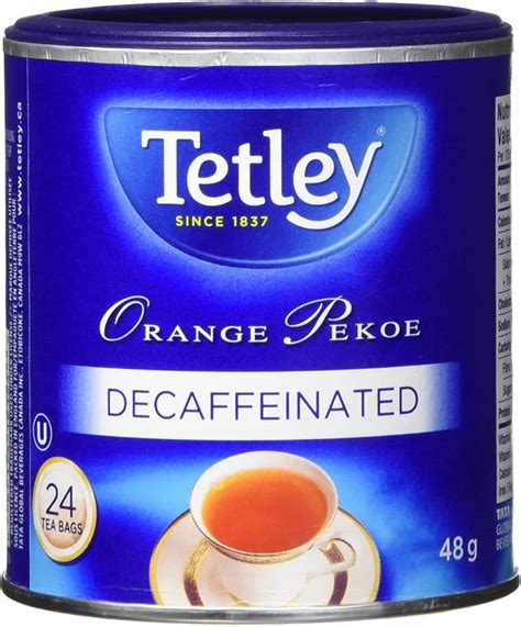 Tetley Tea Decaffeinated Orange Pekoe, 24-Count: Amazon.ca: Grocery