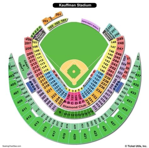 kauffman stadium seating chart | Seating charts, Kc royals, Seating