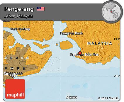 Map Pengerang Johor Malaysia